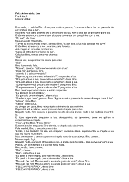 Feliz Anivers&aacute;rio, Lua Frank Asch Editora Global Uma noite, o