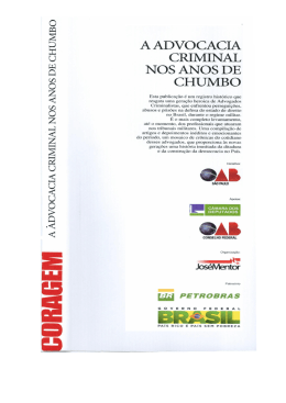 a advocacia criminal nos anos de chumbo