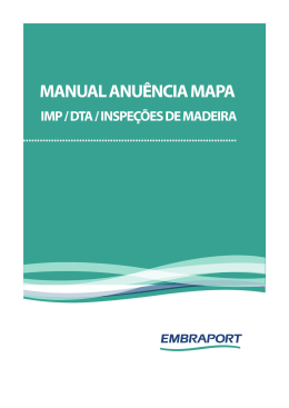 Manual &ndash; Anu&ecirc;ncia MAPA