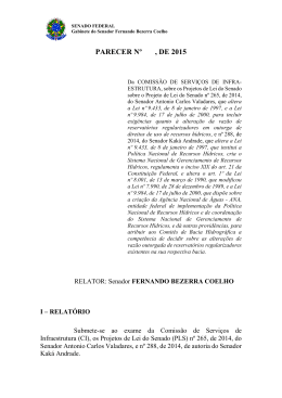 Relatório - Senado Federal