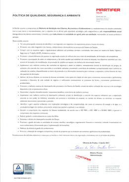 Pol&iacute;tica QSA - Martifer Solar