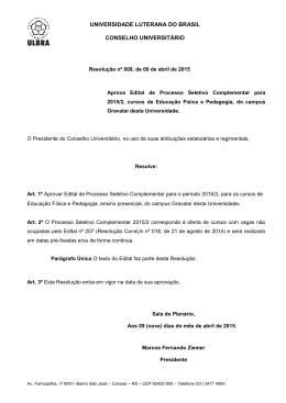 universidade luterana do brasil conselho universitário