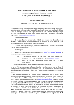 INSTITUTO LUTERANO DE ENSINO SUPERIOR DE PORTO
