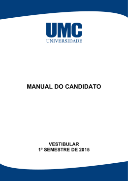 MANUAL DO CANDIDATO