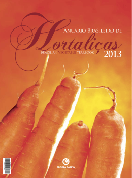 Anu&aacute;rio brasileiro de hortali&ccedil;as 2013