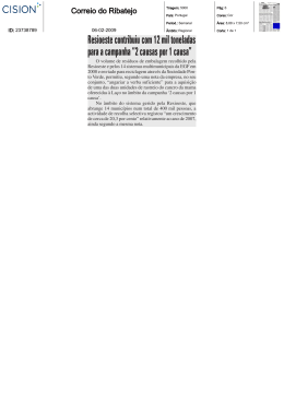 Resioeste contribuiu com 12 mil toneladas para a campanha