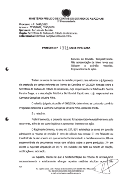 Parecer 1371/2015-MP-CASA. - Ministério Público de Contas