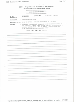 SGE - Sistema de Gestão Empresarial Page 1 of I