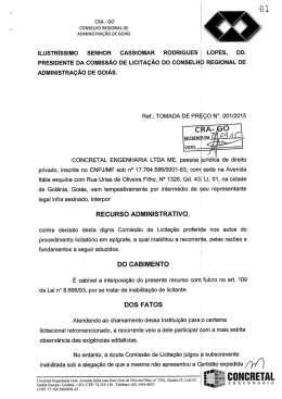 Recurso Concretal - CRA-GO