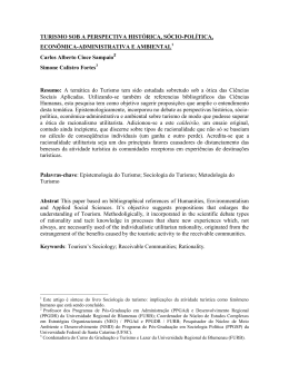 turismo sob a perspectiva histórica, sócio-política, econômica