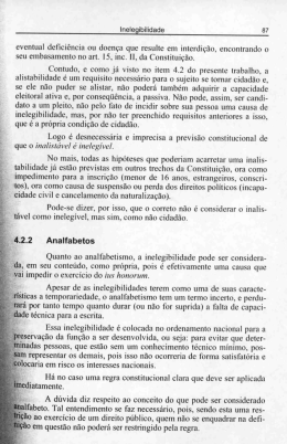 CONEGLIAN, Olivar Augusto Roberti. Inelegibilidade