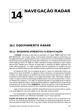 14. Navega&ccedil;&atilde;o radar