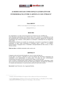 as redes sociais como espa&ccedil;o alternativo de