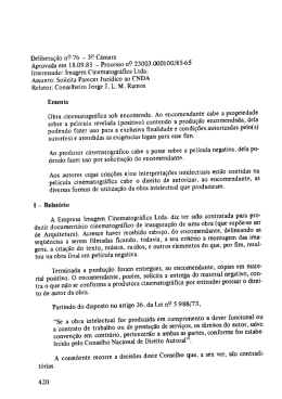 Delibera&ccedil;&atilde;o ni? 76 _ 33 Camara Aprovada em 18.09.85
