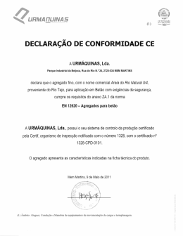 DECLARA&Ccedil;&Atilde;O DE coNFoRMIDADE cE