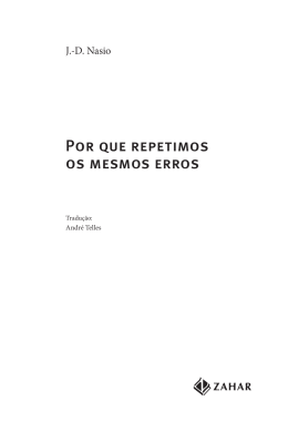 Por que repetimos os mesmos erros