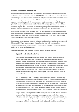 Liderando &agrave; partir de um Lugar de Ora&ccedil;&atilde;o O C&iacute;rculo de