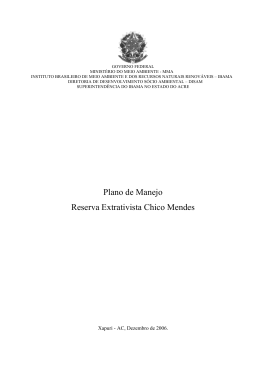 Plano de Manejo Reserva Extrativista Chico Mendes