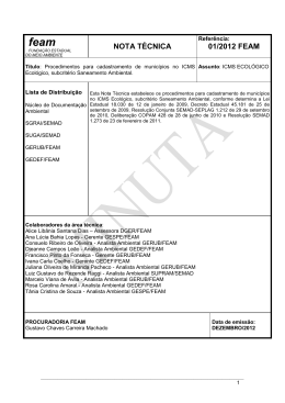 001/2012 - Funda&ccedil;&atilde;o Estadual do Meio Ambiente
