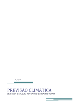 PREVIS&Atilde;O CLIM&Aacute;TICA