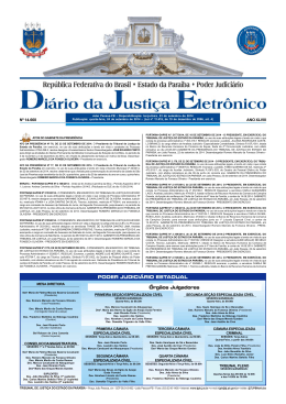 PODER JUDICIÁRIO ESTADUAL Órgãos Julgadores