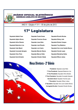 Edi&ccedil;&atilde;o 311 - Assembleia Legislativa do Estado do Amazonas &copy; 2015