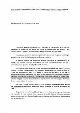 EXCELENT&Iacute;SSIMO SENHOR JUIZ FEDERAL DA 13&scaron; VARA DA