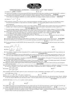 Lista de Exercícios 01