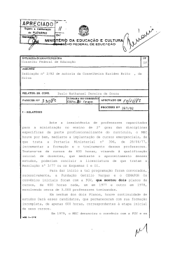 Ante a inexist&ecirc;ncia de professores capacitados para a ministra&ccedil;&atilde;o