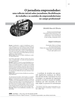 O jornalista empreendedor: