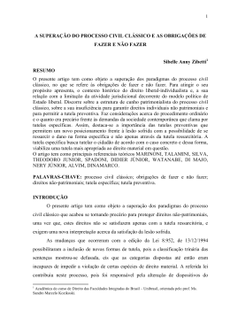 2 T&Eacute;CNICAS PROCESSUAIS DO ARTIGO 461 DO CPC