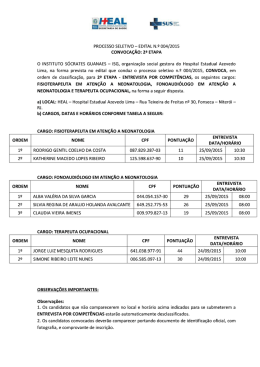 (HEAL - CONVOCA\307\303O 2\252 ETAPA