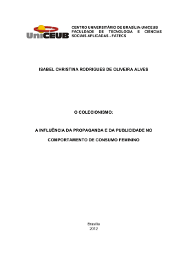 isabel christina rodrigues de oliveira alves o colecionismo