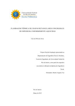 flambagem t&eacute;rmica de chapas retangulares com