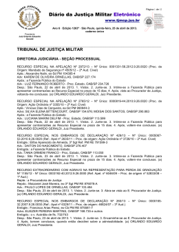 Di&aacute;rio da Justi&ccedil;a Militar Eletr&ocirc;nico