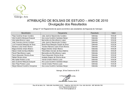 Resultados_2010/2011 - Freguesia de Valongo