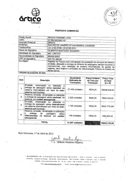 PRoPos`rA coMERcrAí: - Portal de Compras do Estado de Minas