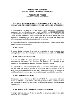 abrigo do marinheiro departamento de servi&ccedil;os sociais pesquisa de