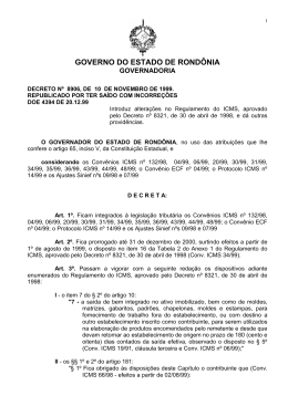 DECRETO N&ordm; 8906, DE 10 DE NOVEMBRO DE 1999.
