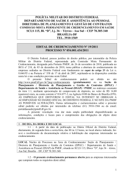 POL&Iacute;CIA MILITAR DO DISTRITO FEDERAL Ed. ANEXO DO