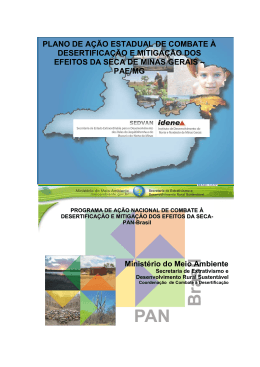 plano de ação estadual de combate à desertificação e mitigação