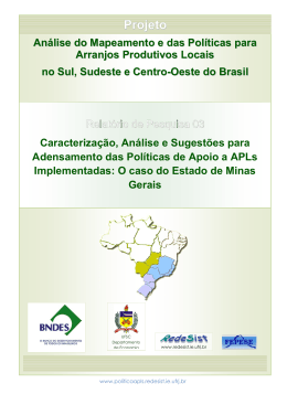 O caso do Estado de Minas Gerais