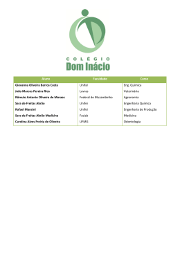 Aluno Faculdade Curso Giovanna Oliveira Barros Costa