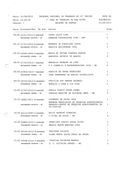 1&ordf; VTBV - Tribunal Regional do Trabalho da 11&ordf; Regi&atilde;o