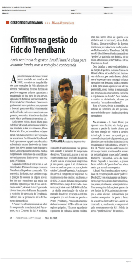 Conflitos na gest&atilde;o do Fidc do Trendbank