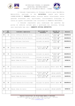 Edital COREME 01/2007 - Concursos.ufma.br