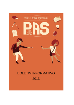 boletim informativo 2013 - CESPE / UnB