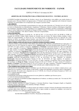 FACULDADE INDEPENDENTE DO NORDESTE – FAINOR