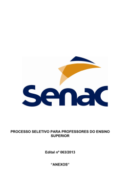 ANEXOS - Senac S&atilde;o Paulo