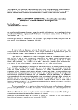 Operação urbana consorciada